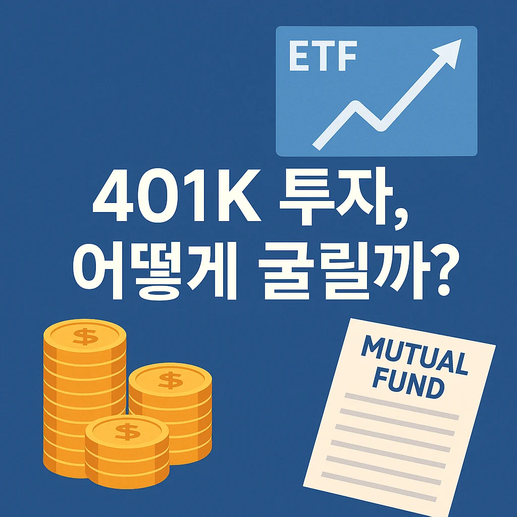 "401K 투자 전략과 ETF 구성 시각화 이미지"