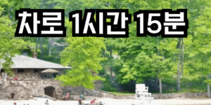 뉴욕 근교의 레이크 티오라티를 소개하는 썸네일, 멀리서 바라온 레이크 배경.